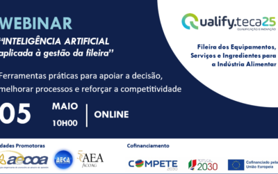 Dia 05 de maio 2026 | Webinar “IA aplicada à gestão da fileira”